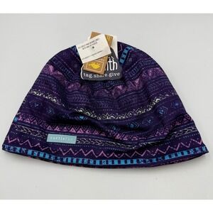 Turtle Fur Beanie Youth Girls Purple‎ Journeys End Fleece Lined Winter Hat NWT